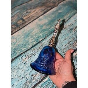 Vintage‎ Avon 1976 Blue Glass Perfume Bottle Collectors Item MCM